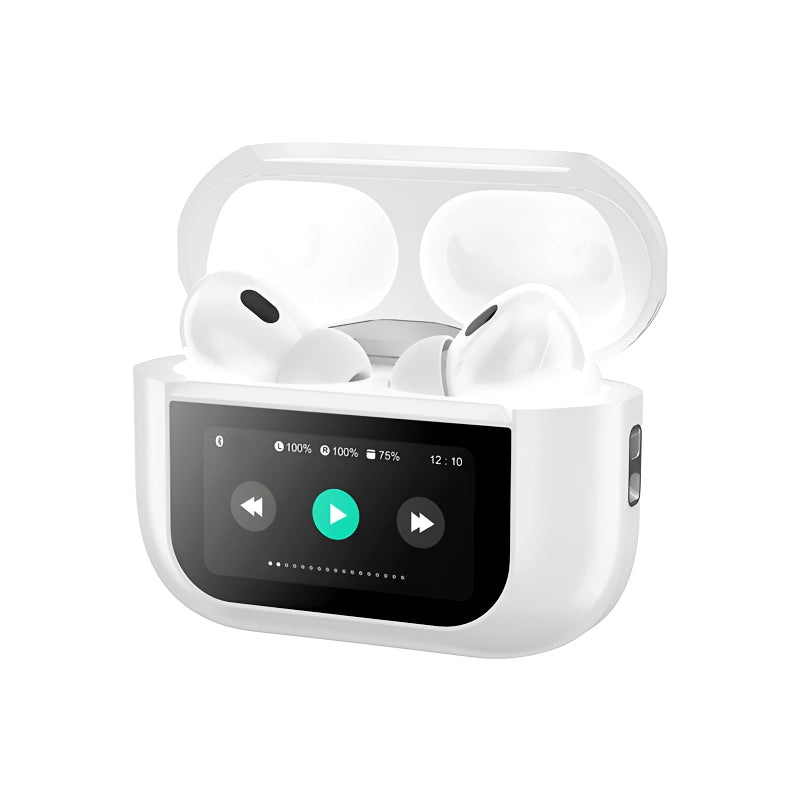 A9 Pro High Quality Sound, ENC Noise Reduction Wireless AirPods With Smart Touch Screen Control