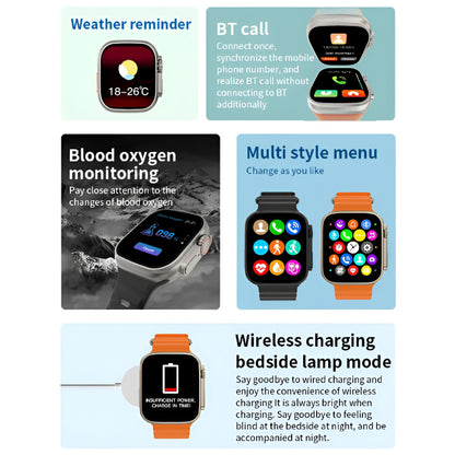 7-in-1 Ultra Big Infinite Display Smart Watch with 7 Straps